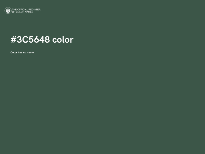 #3C5648 color image