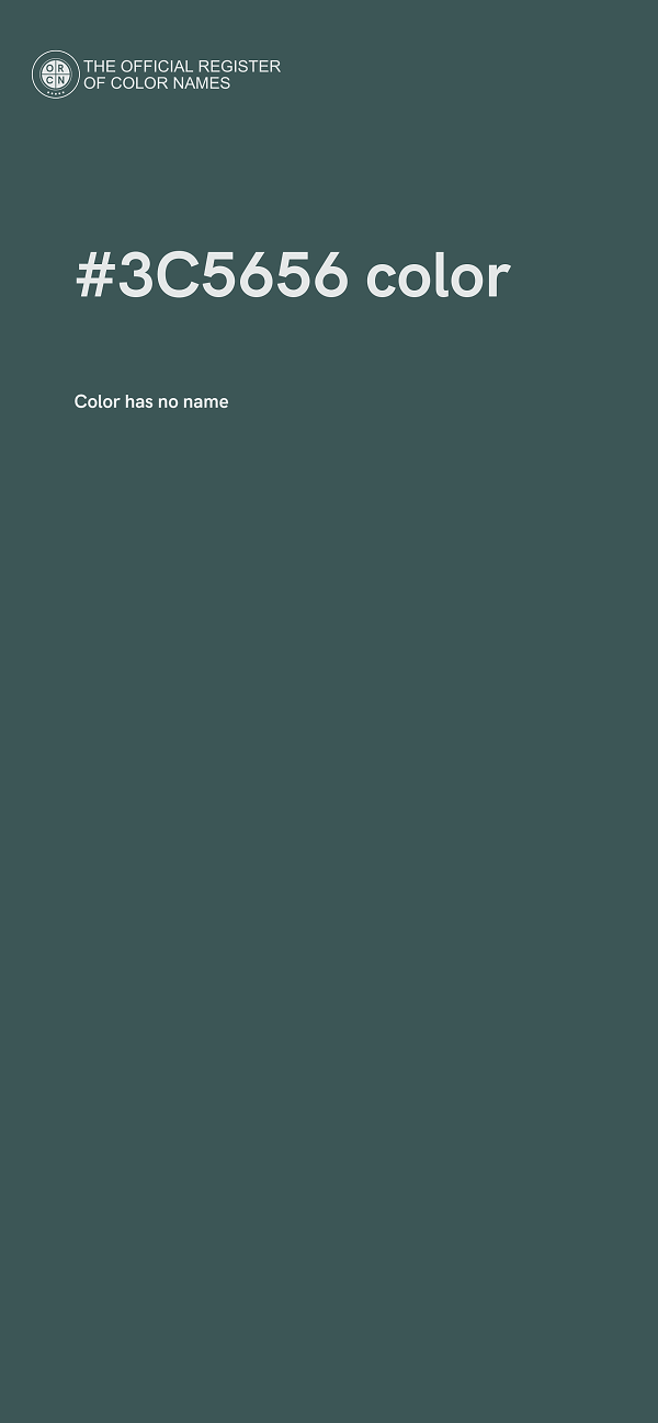 #3C5656 color image