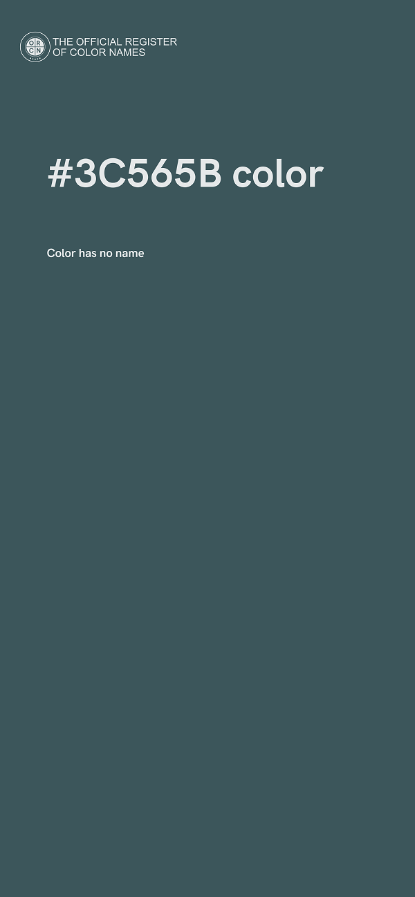 #3C565B color image
