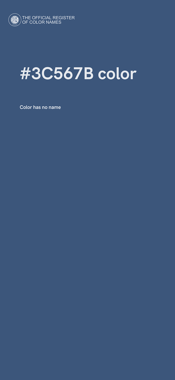 #3C567B color image