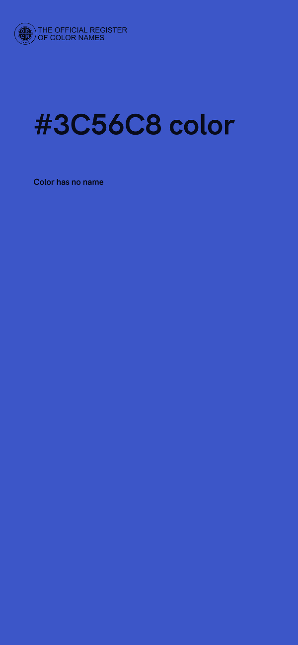#3C56C8 color image