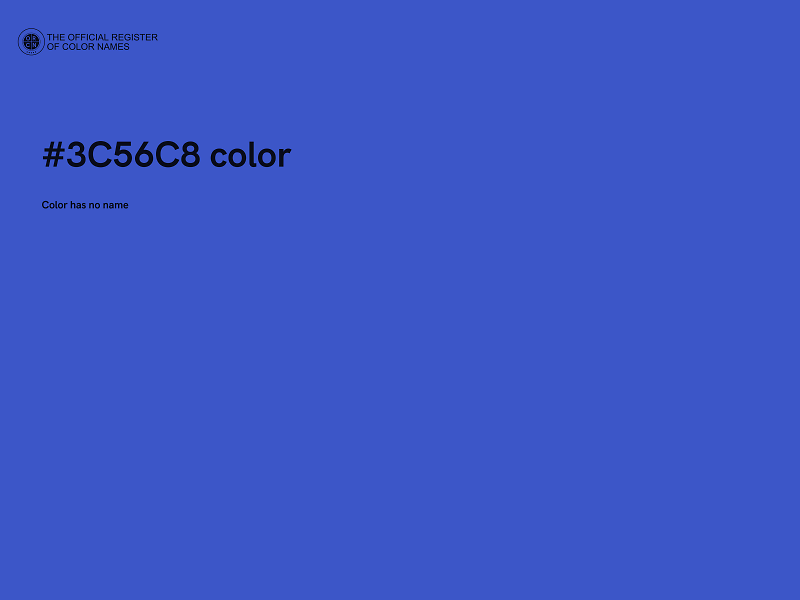 #3C56C8 color image