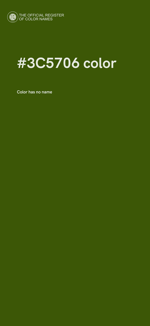 #3C5706 color image