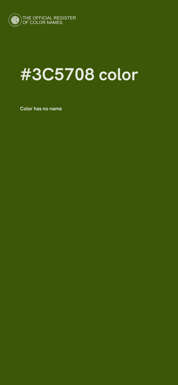 #3C5708 color image