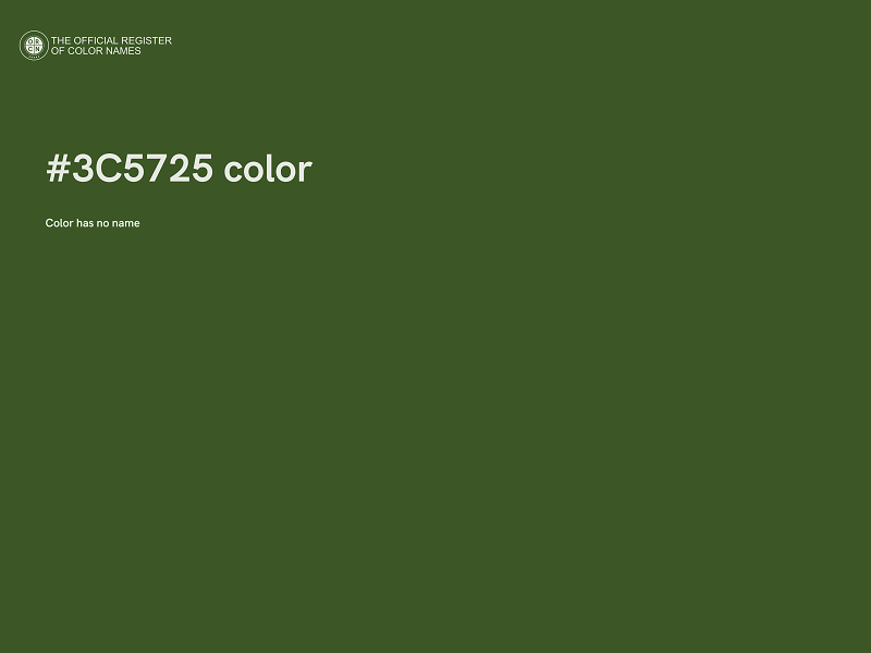 #3C5725 color image