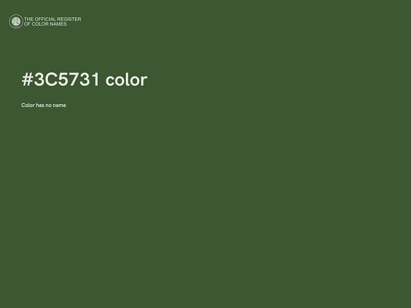 #3C5731 color image