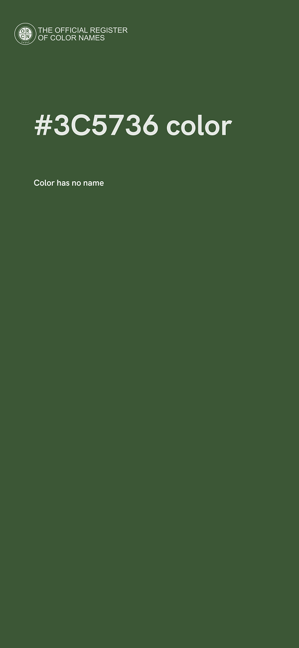 #3C5736 color image