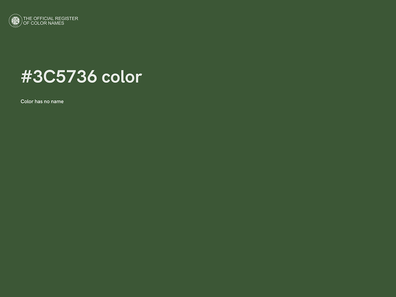 #3C5736 color image