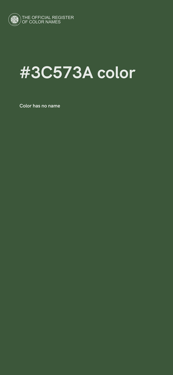 #3C573A color image