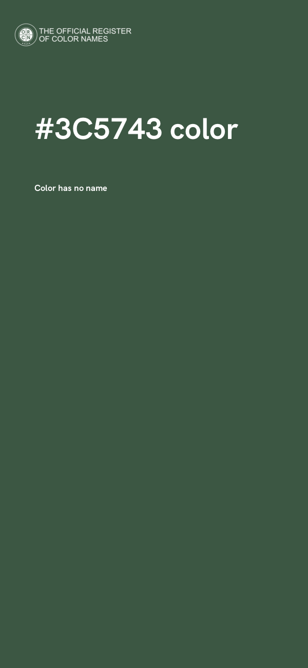 #3C5743 color image