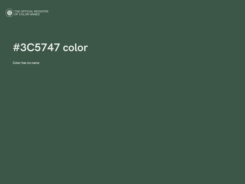 #3C5747 color image