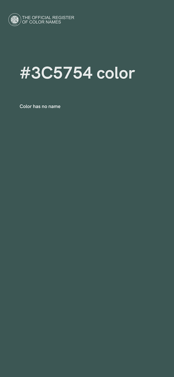 #3C5754 color image