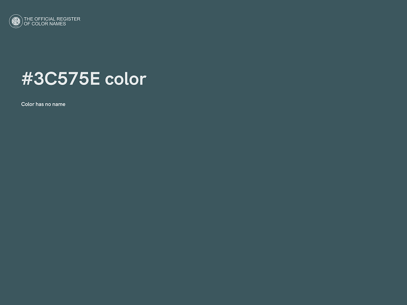 #3C575E color image