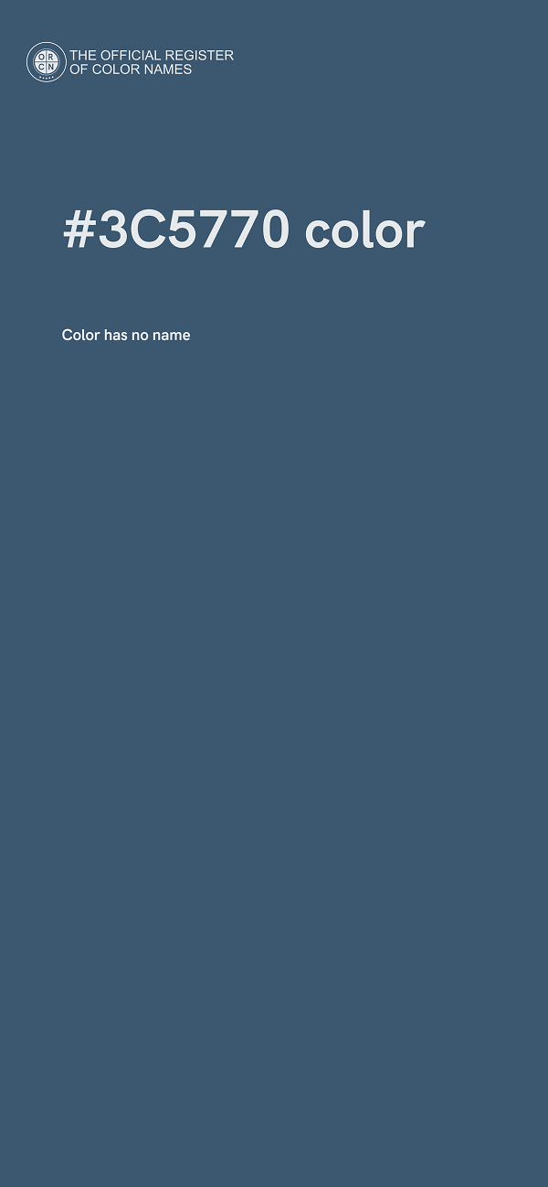#3C5770 color image