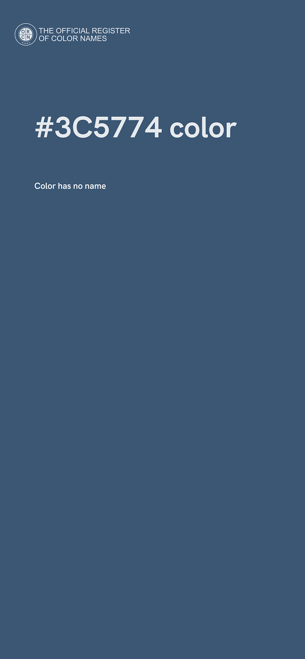 #3C5774 color image