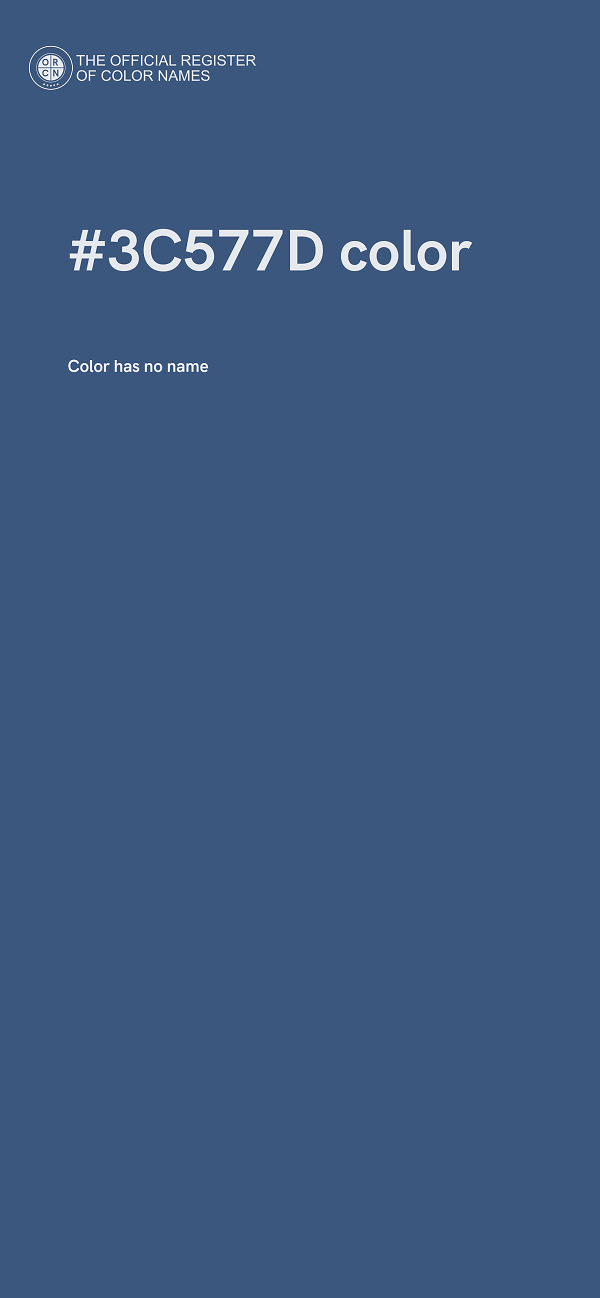 #3C577D color image