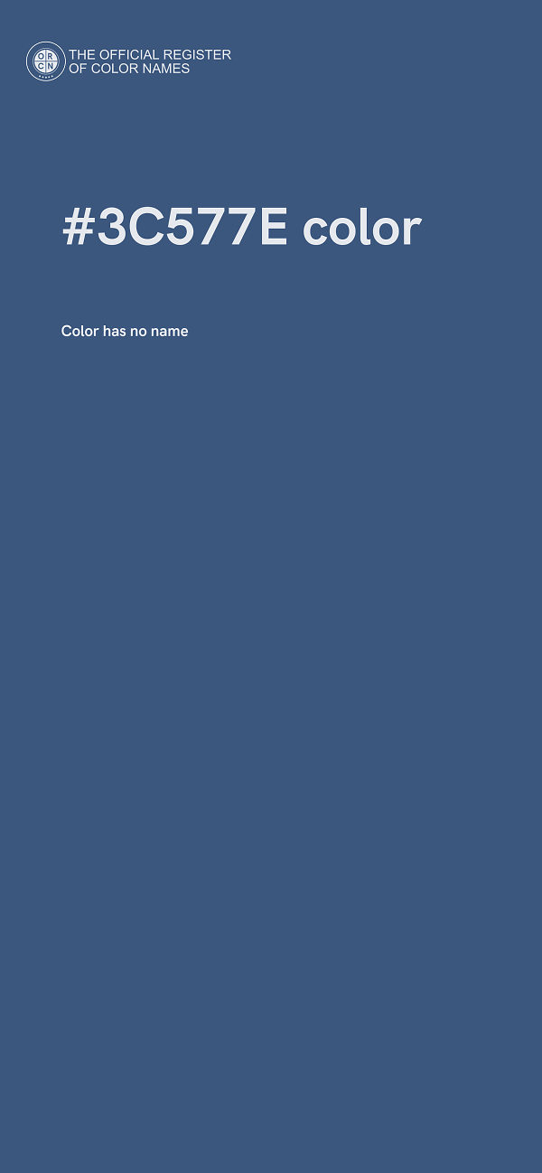 #3C577E color image
