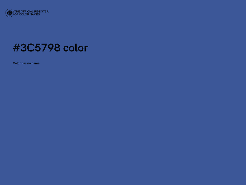 #3C5798 color image