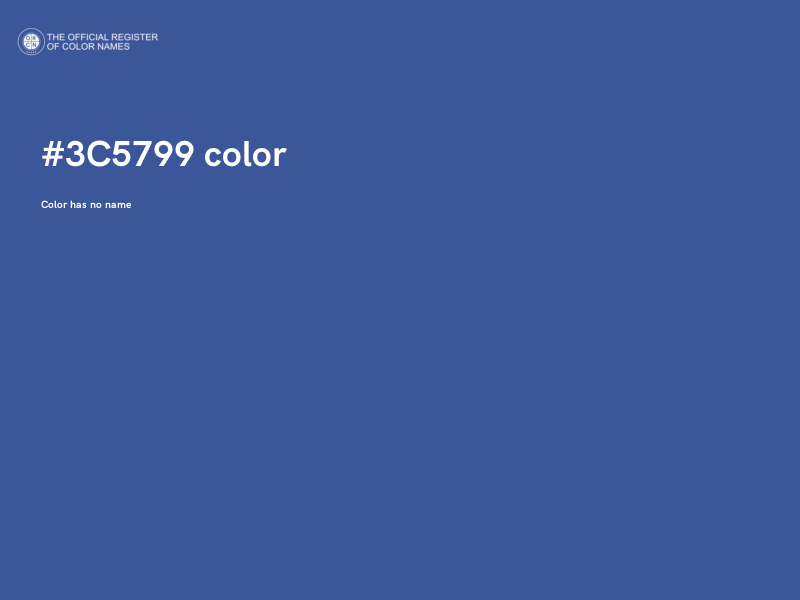 #3C5799 color image