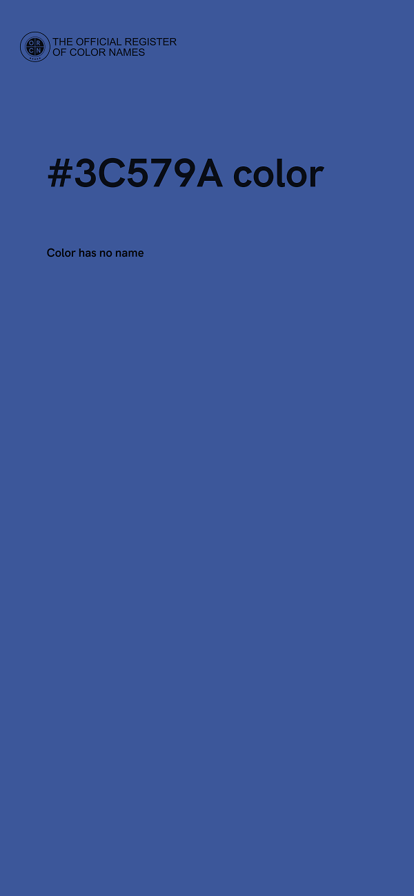 #3C579A color image