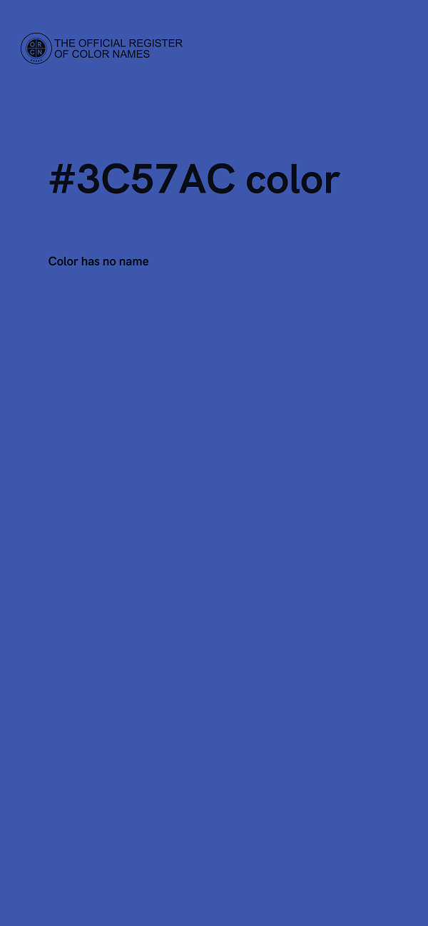 #3C57AC color image