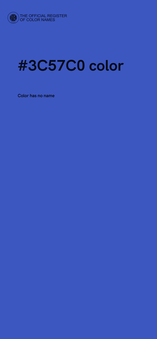 #3C57C0 color image