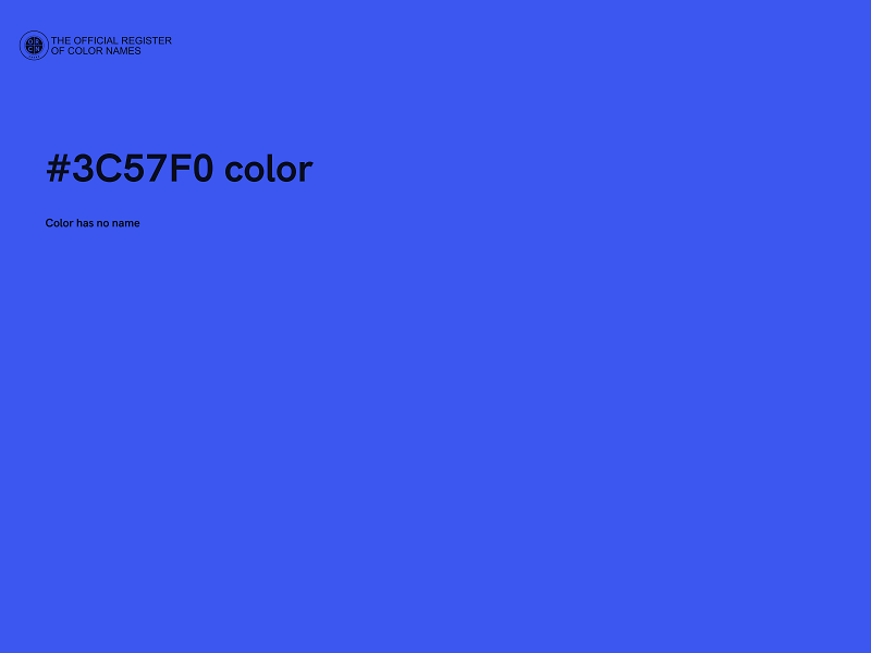 #3C57F0 color image