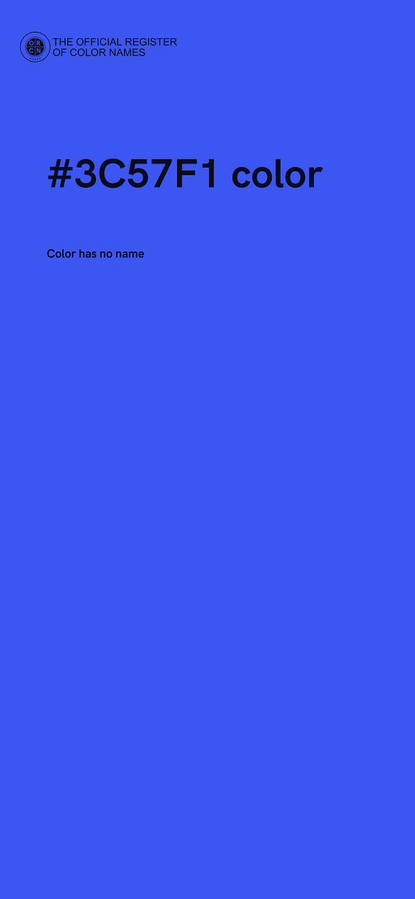 #3C57F1 color image