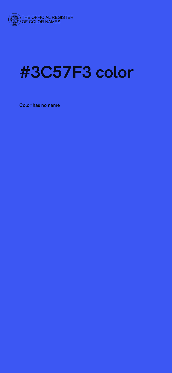 #3C57F3 color image