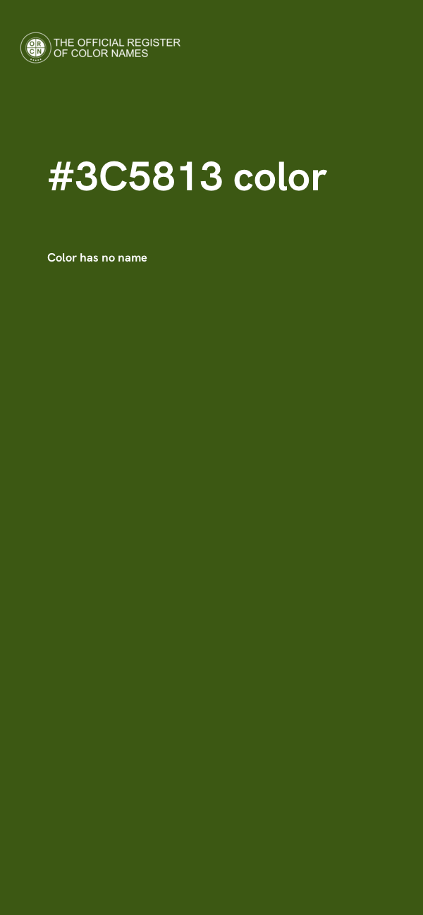 #3C5813 color image