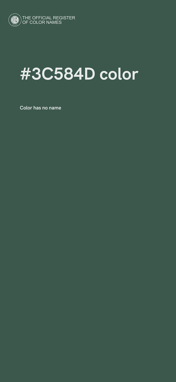 #3C584D color image