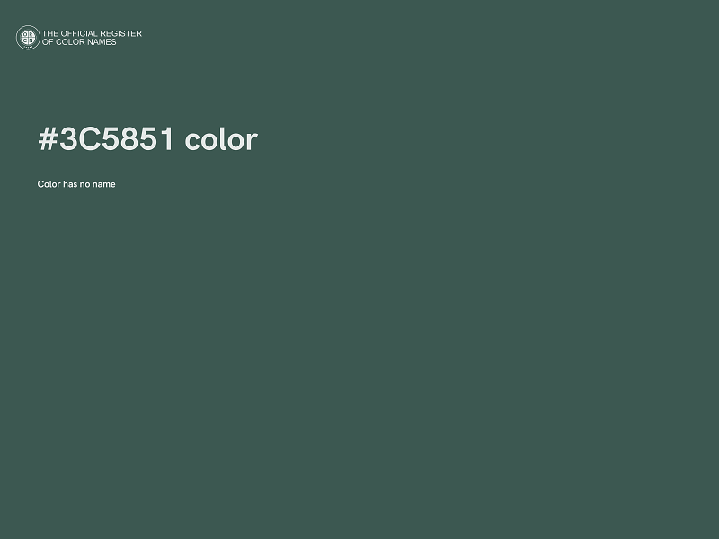 #3C5851 color image