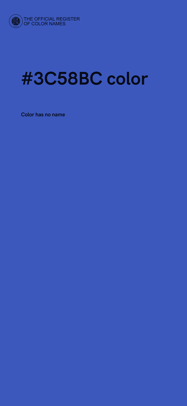 #3C58BC color image