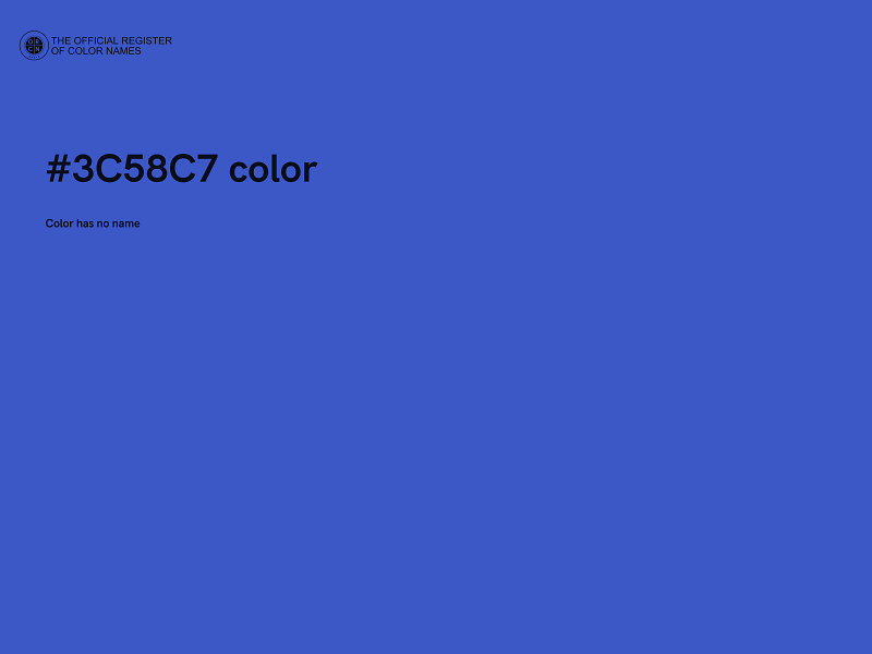 #3C58C7 color image
