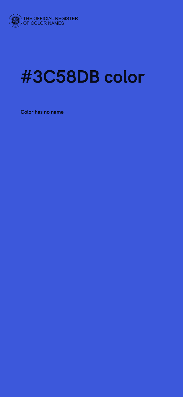 #3C58DB color image