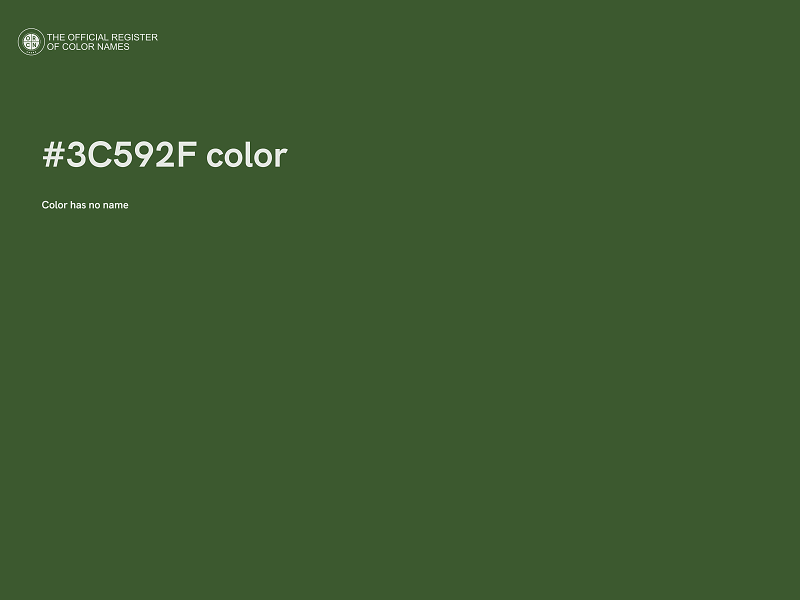 #3C592F color image