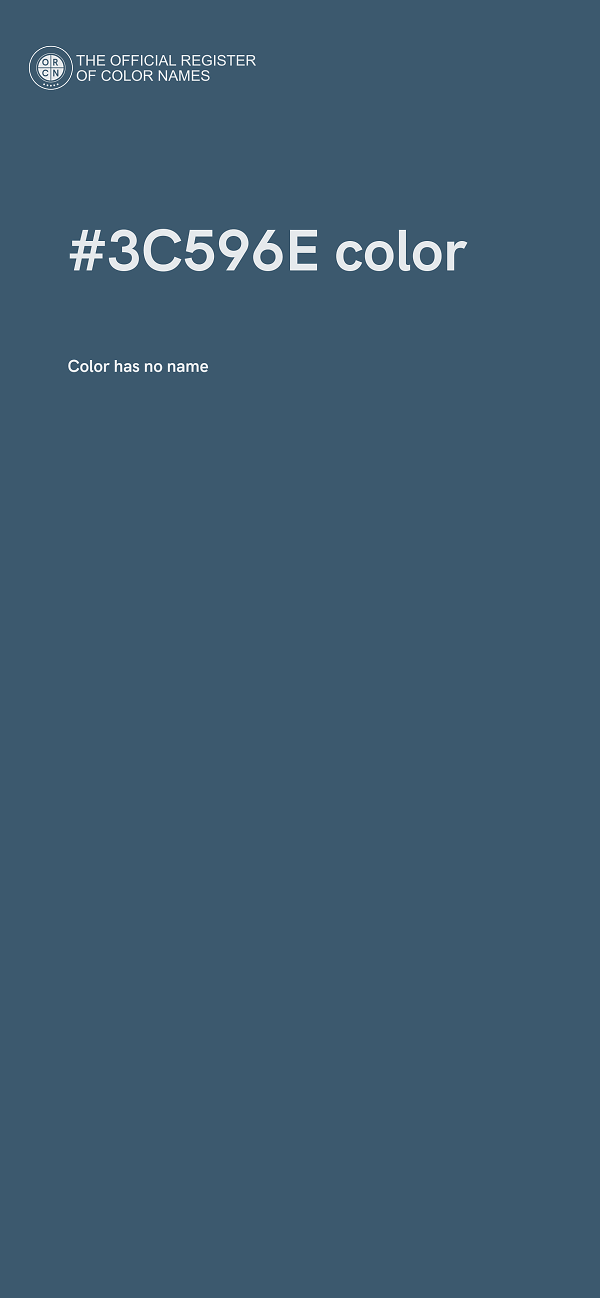 #3C596E color image