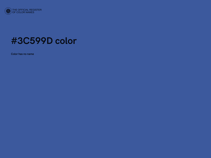 #3C599D color image