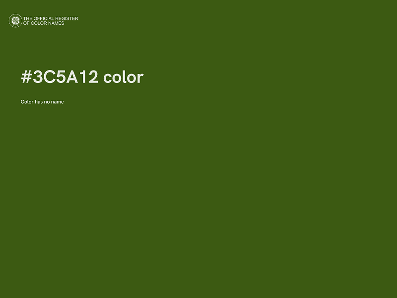 #3C5A12 color image