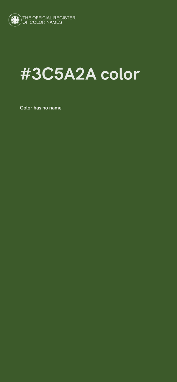 #3C5A2A color image
