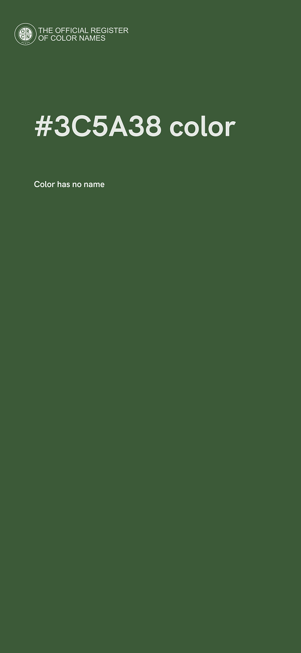 #3C5A38 color image