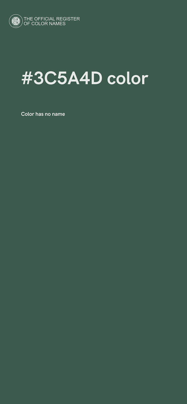 #3C5A4D color image