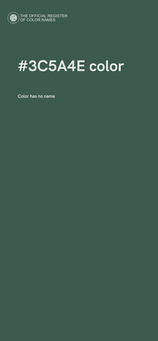 #3C5A4E color image