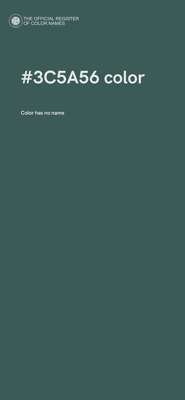 #3C5A56 color image