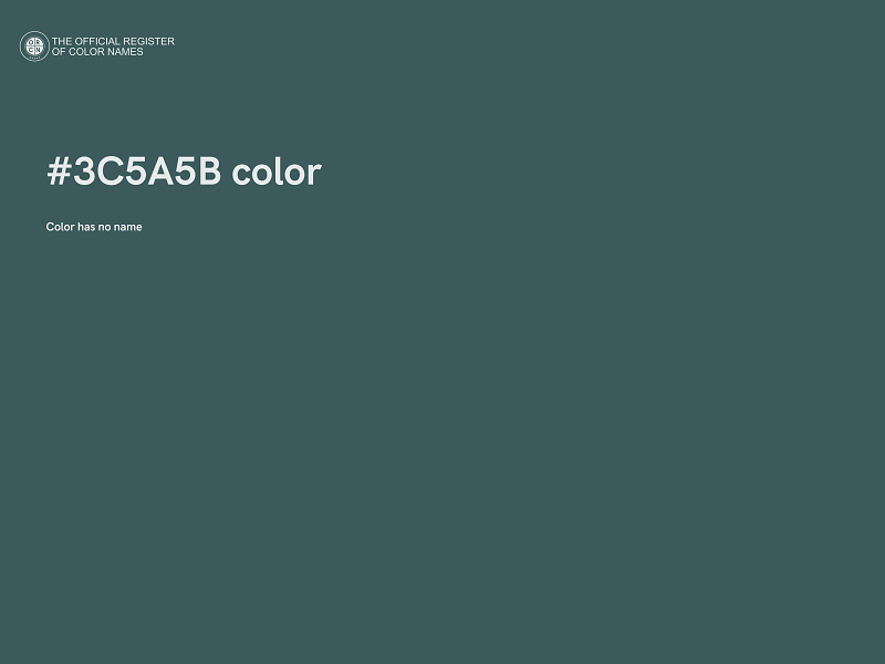 #3C5A5B color image