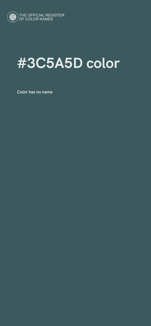 #3C5A5D color image