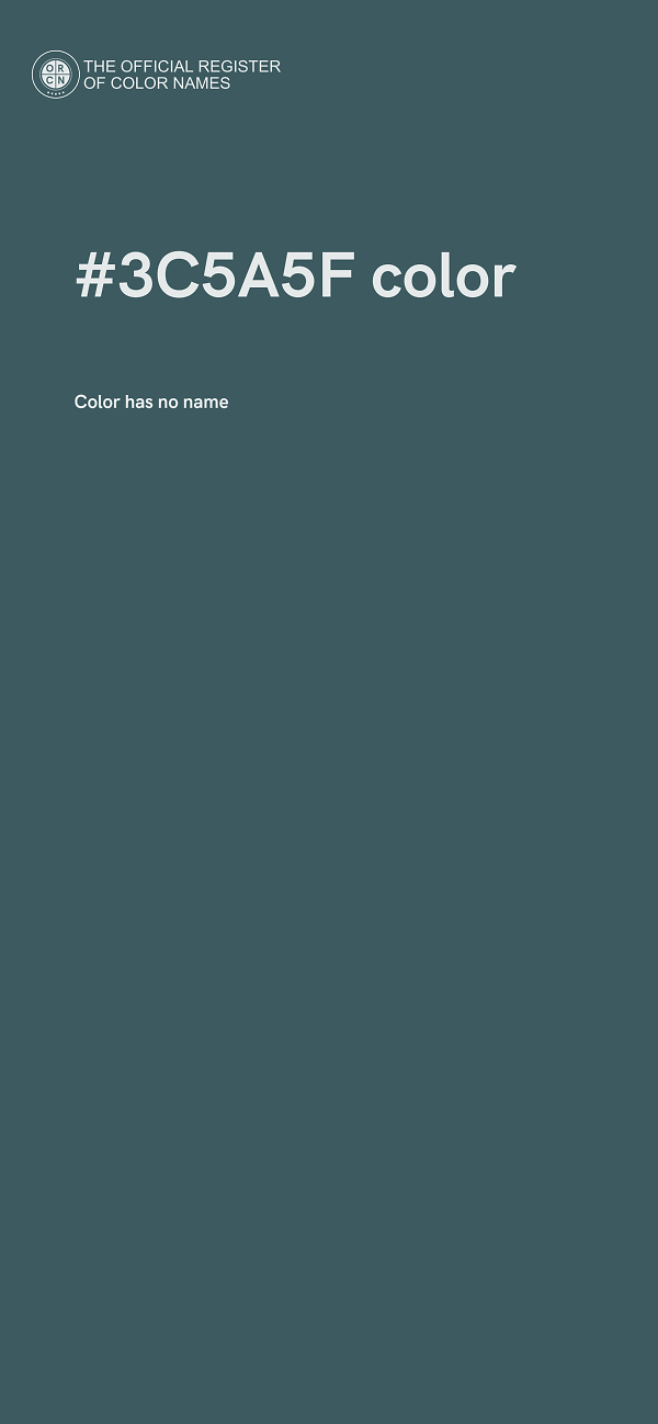 #3C5A5F color image