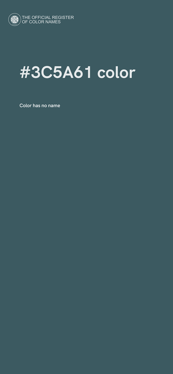 #3C5A61 color image