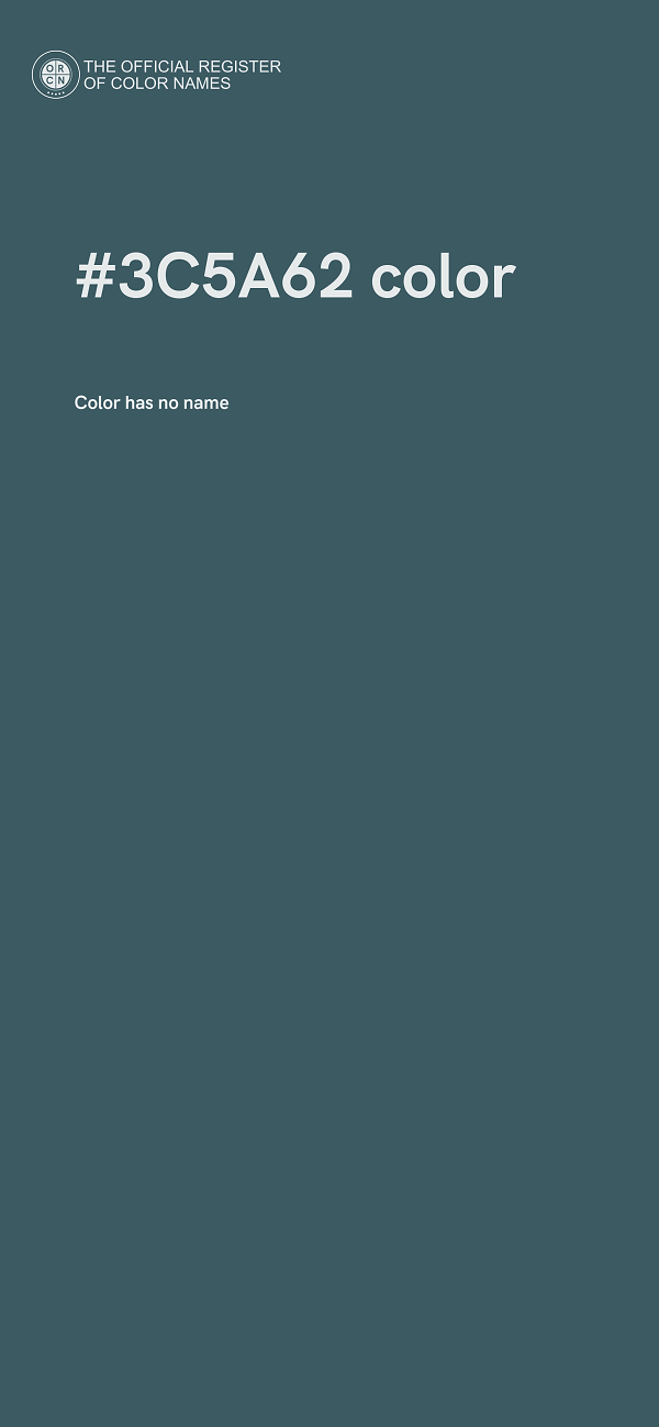 #3C5A62 color image