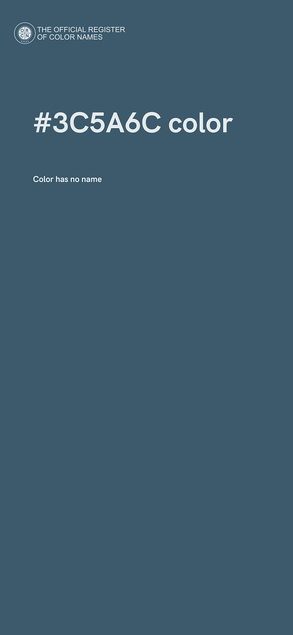 #3C5A6C color image